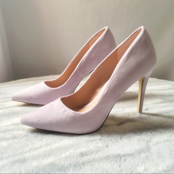 Call It Spring Shoes - Lavender Faux-Suede Pumps